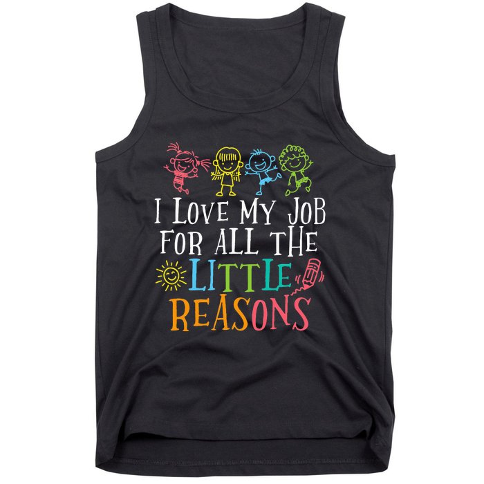 Funny I Love My Job For All The Little Reasons Tank Top