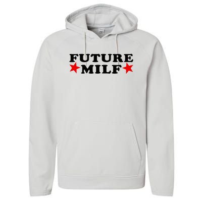 Future I Love Milfs Performance Fleece Hoodie