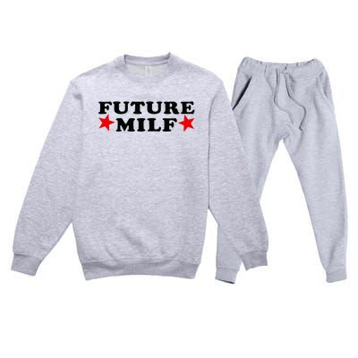 Future I Love Milfs Premium Crewneck Sweatsuit Set