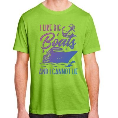 Funny I Like Bog Boats And I Cannot Lie Cruise Ship Gift Adult ChromaSoft Performance T-Shirt