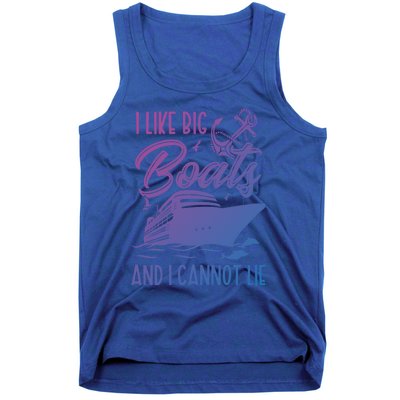 Funny I Like Bog Boats And I Cannot Lie Cruise Ship Gift Tank Top