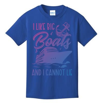 Funny I Like Bog Boats And I Cannot Lie Cruise Ship Gift Kids T-Shirt