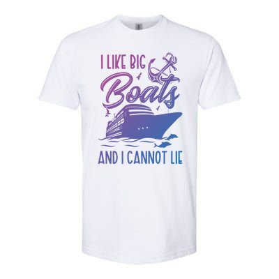 Funny I Like Bog Boats And I Cannot Lie Cruise Ship Gift Softstyle CVC T-Shirt