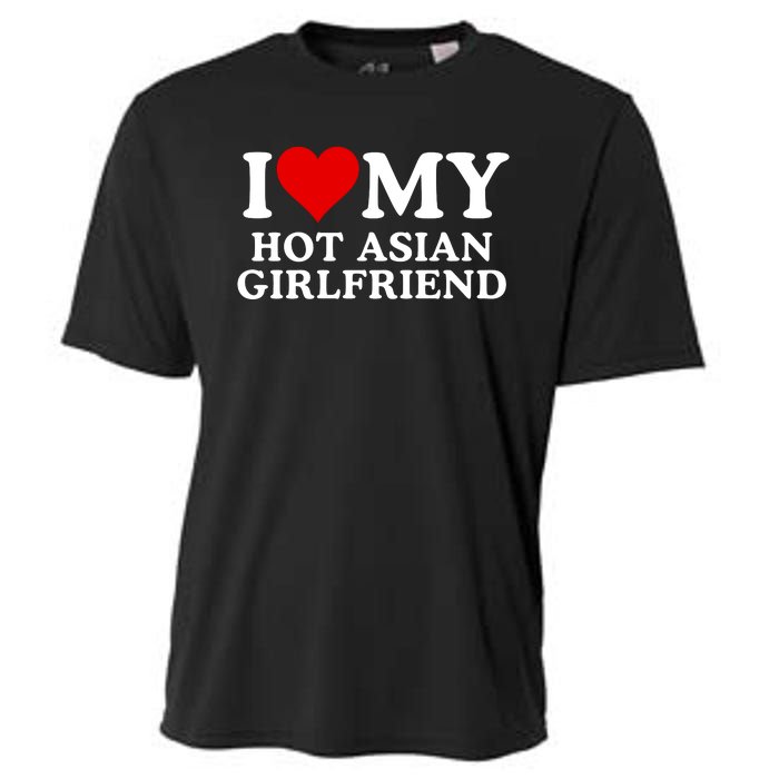 Funny I Love My Hot Asian Girlfriend I Love My Girlfriend I Heart My Hot Asian Cooling Performance Crew T-Shirt