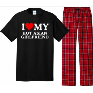 Funny I Love My Hot Asian Girlfriend I Love My Girlfriend I Heart My Hot Asian Pajama Set