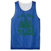 Funny I Like Them Real Thick And Sprucey Christmas Tree Xmas Mesh Reversible Basketball Jersey Tank