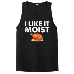 Funny I Like It Moist Turkey Feast Lover Happy Thanksgiving Gift PosiCharge Competitor Tank