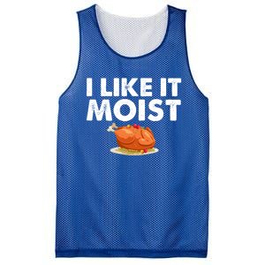 Funny I Like It Moist Turkey Feast Lover Happy Thanksgiving Gift Mesh Reversible Basketball Jersey Tank