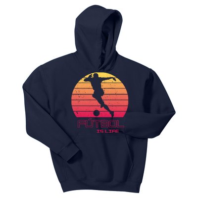 Futbol Is Life Football Lovers Soccer Funny Kids Hoodie