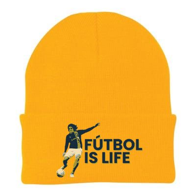 Futbol Is Life Football Lovers Soccer Funny Knit Cap Winter Beanie