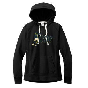 Futbol Is Life Football Lovers Soccer Funny Women's Fleece Hoodie