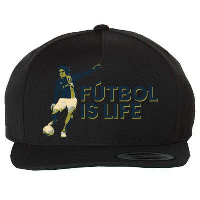 Futbol Is Life Football Lovers Soccer Funny Wool Snapback Cap