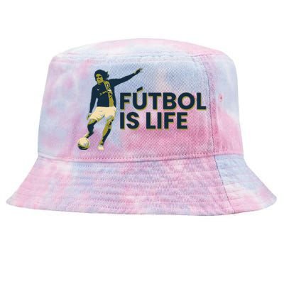 Futbol Is Life Football Lovers Soccer Funny Tie-Dyed Bucket Hat