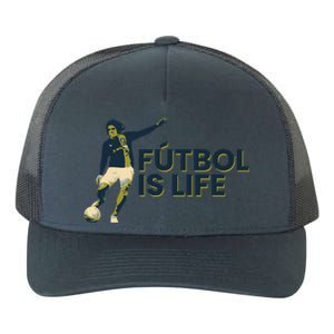 Futbol Is Life Football Lovers Soccer Funny Yupoong Adult 5-Panel Trucker Hat