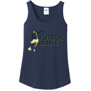 Futbol Is Life Football Lovers Soccer Funny Ladies Essential Tank