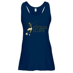 Futbol Is Life Football Lovers Soccer Funny Ladies Essential Flowy Tank