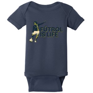 Futbol Is Life Football Lovers Soccer Funny Baby Bodysuit