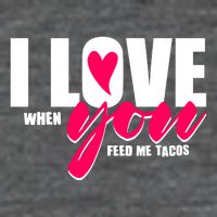 Funny I Love You I Love When You Feed Me Tacos 7 Panel Mesh Trucker Snapback Hat
