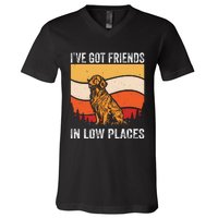 Friends In Low Places V-Neck T-Shirt