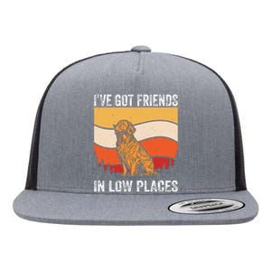 Friends In Low Places Flat Bill Trucker Hat