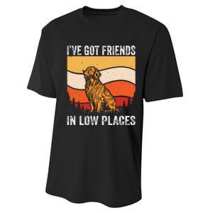 Friends In Low Places Performance Sprint T-Shirt