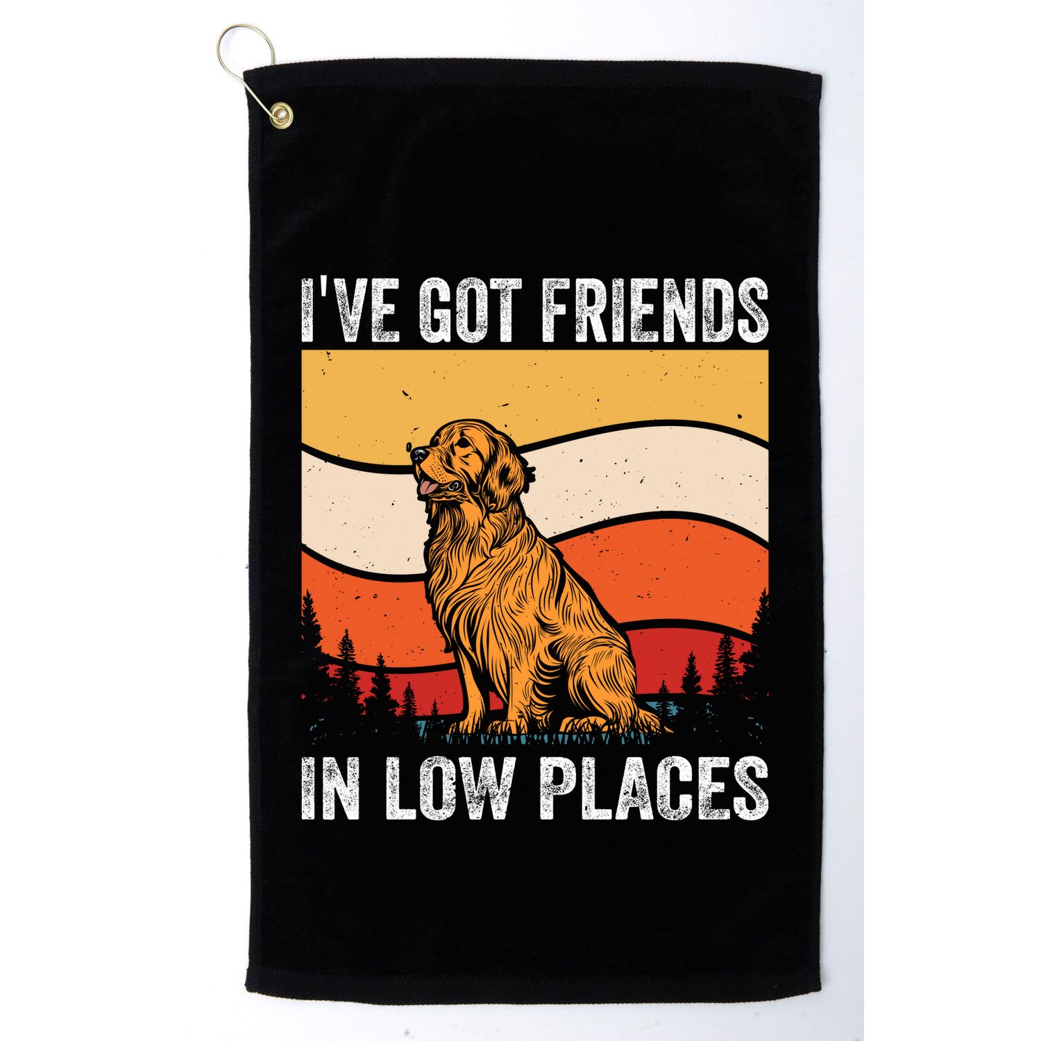 Friends In Low Places Golf Towel