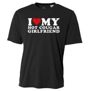 Funny I Love My Hot Cougar Girlfriend I Heart My Hot Cougar Gf Cooling Performance Crew T-Shirt