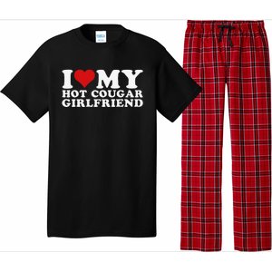 Funny I Love My Hot Cougar Girlfriend I Heart My Hot Cougar Gf Pajama Set