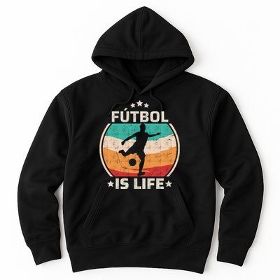 Futbol Is Life Soccer Funny Football Lover Vintage Hoodie