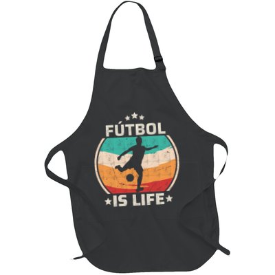 Futbol Is Life Soccer Funny Football Lover Vintage Apron