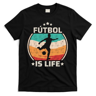 Futbol Is Life Soccer Funny Football Lover Vintage T-Shirt