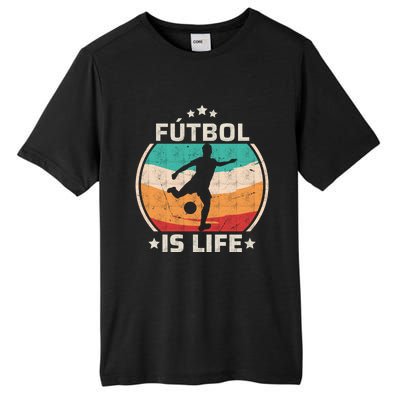 Futbol Is Life Soccer Funny Football Lover Vintage Tall Fusion ChromaSoft Performance T-Shirt