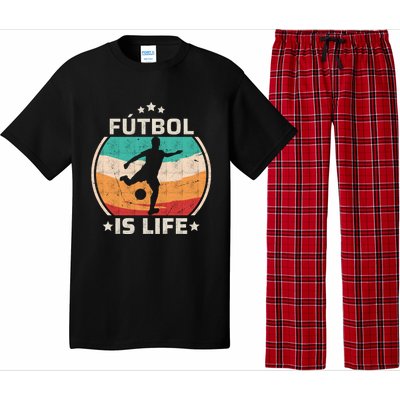 Futbol Is Life Soccer Funny Football Lover Vintage Pajama Set