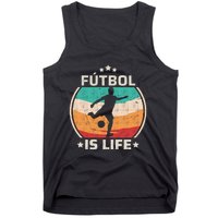 Futbol Is Life Soccer Funny Football Lover Vintage Tank Top