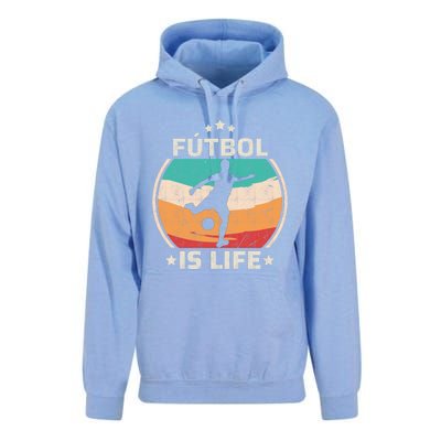 Futbol Is Life Soccer Funny Football Lover Vintage Unisex Surf Hoodie