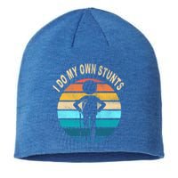 Funny Injury Leg I Do My Own Stunts Gift Sustainable Beanie