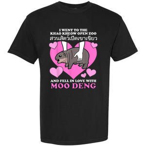 Fell In Love With Moo Deng Garment-Dyed Heavyweight T-Shirt