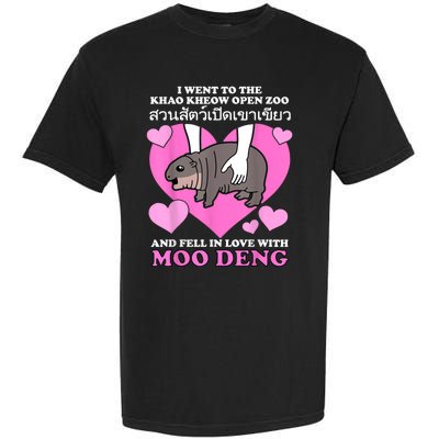 Fell In Love With Moo Deng Garment-Dyed Heavyweight T-Shirt