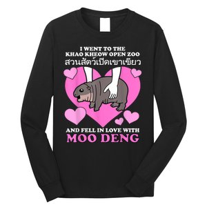 Fell In Love With Moo Deng Long Sleeve Shirt