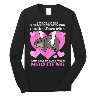 Fell In Love With Moo Deng Long Sleeve Shirt