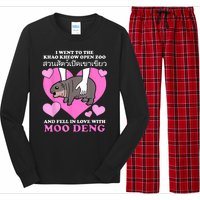 Fell In Love With Moo Deng Long Sleeve Pajama Set