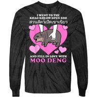 Fell In Love With Moo Deng Tie-Dye Long Sleeve Shirt