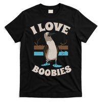 Funny I Love Boobies Gift For Birdwatchers T-Shirt