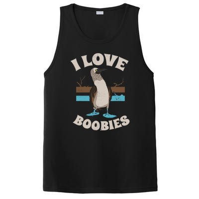 Funny I Love Boobies Gift For Birdwatchers PosiCharge Competitor Tank