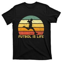 Futbol Is Life Retro Vintage T Soccer Player Costume T-Shirt