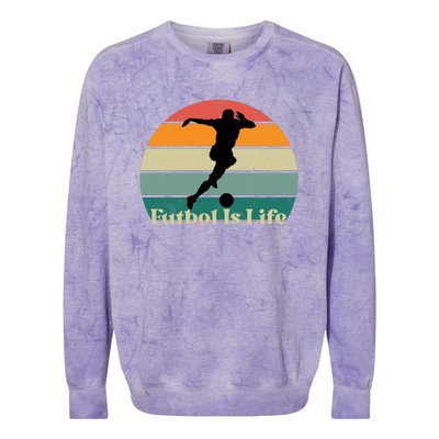 Futbol Is Life Colorblast Crewneck Sweatshirt