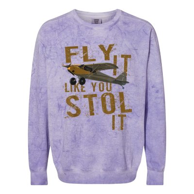 Fly It Like You STOL It Colorblast Crewneck Sweatshirt