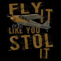 Fly It Like You STOL It Cropped Pullover Crew