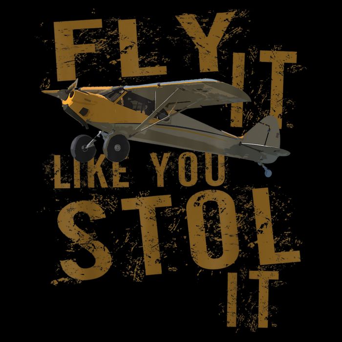 Fly It Like You STOL It Cropped Pullover Crew