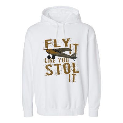 Fly It Like You STOL It Garment-Dyed Fleece Hoodie